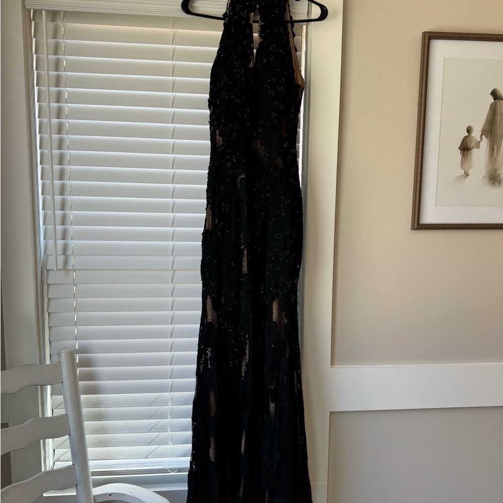 Jovani Black Sequin Prom Dress